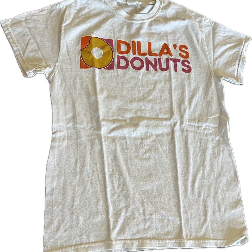 Dilla's Donuts White T-Shirt - Size Small - J Dilla
